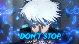 Don't stop 🩵| Goio Saturo Jujutsu kaisen  [AMV/Edit] [Free project files 📁] Alight motion📱