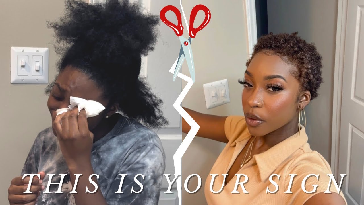 BALD BADDIE | Emotional Big Chop | This Is Your Sign
