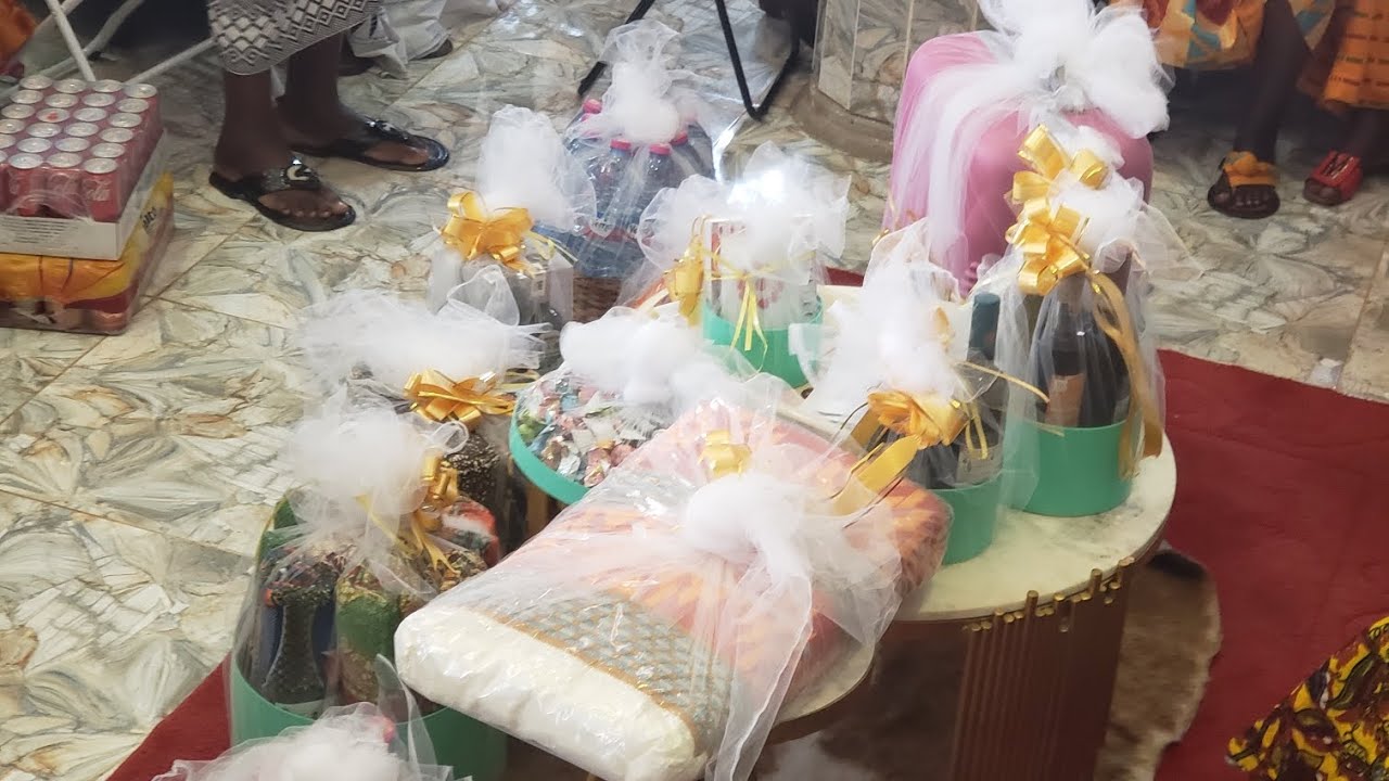 How To Wrap Engagement Items In Ghana, I Did This For Someone Special.