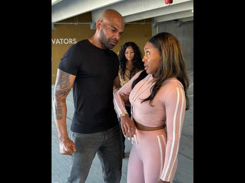 When Marco pulls up and puts his hands on Keysha!