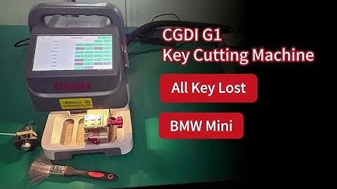 CGDI Godzilla G1 key cutting machine, what should we do if our lose all the keys?