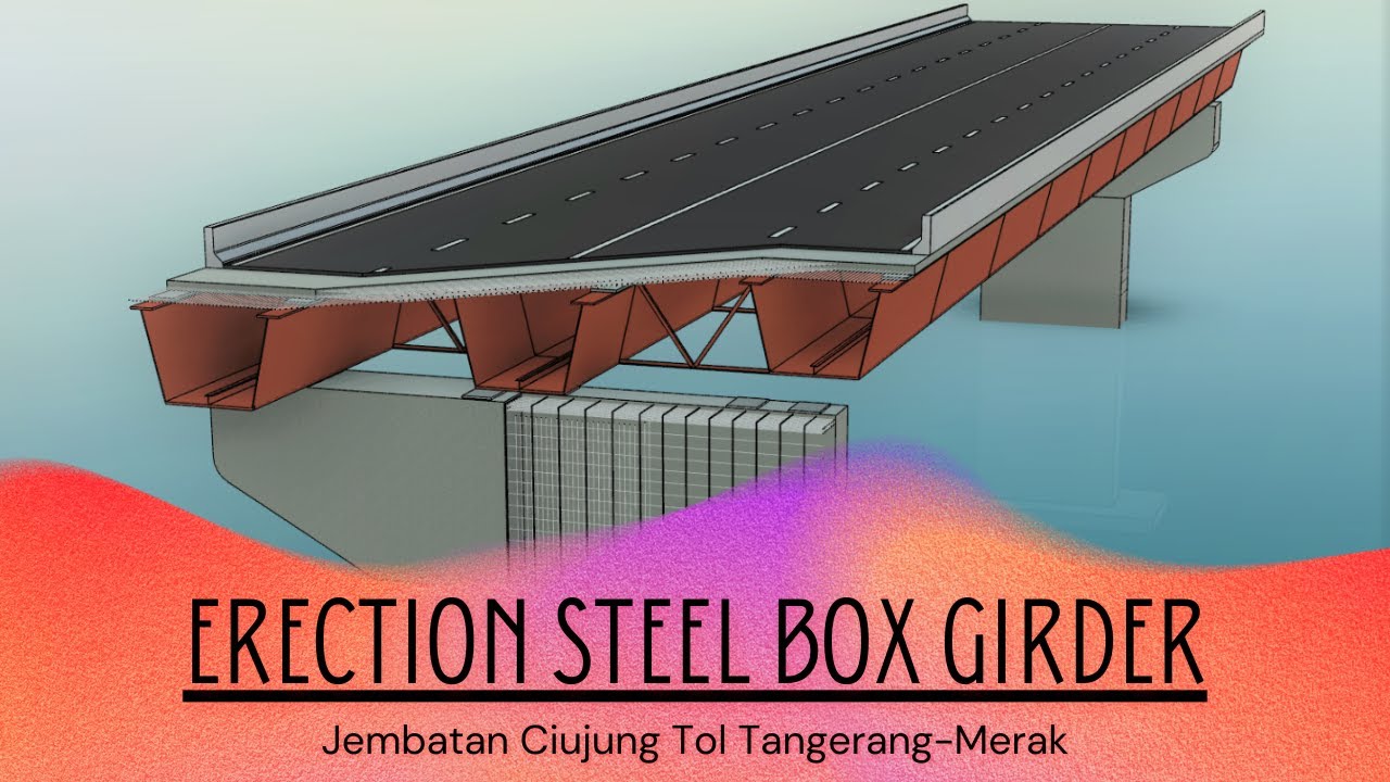 Erection Steel Box Girder Pengangkatan Gelagar Baja Jembatan Ciujung