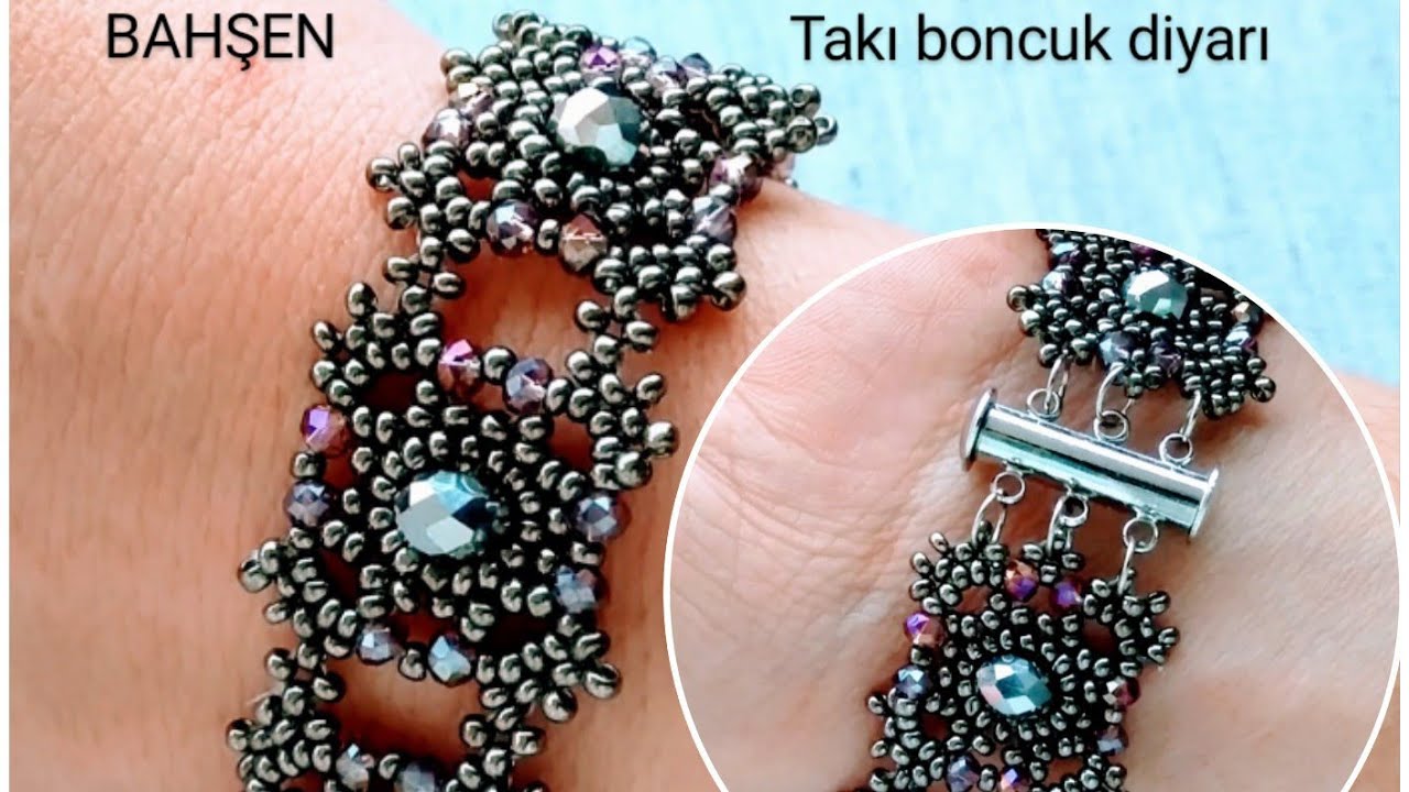 Yeni Kristal boncuk şık bileklik yapımı/ new crystal beads stylish bracelet making