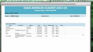 The gradebook - generating reports