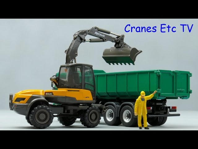 Conrad Mecalac 12MTX Wheeled Excavator by Cranes Etc TV - YouTube