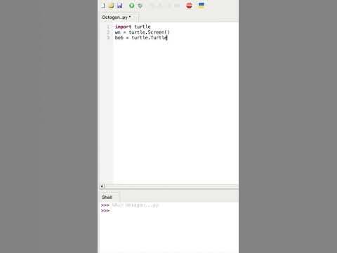 How to make an octagon using python coding. #coding #python # ...