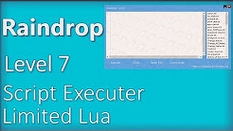 Roblox - Raindrop Showcase