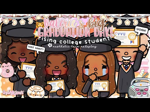 Valerie's HIGHSCHOOL Graduation day! 🎓🎀 | *voiced* 🔊 | Toca World Roleplay 🌎
