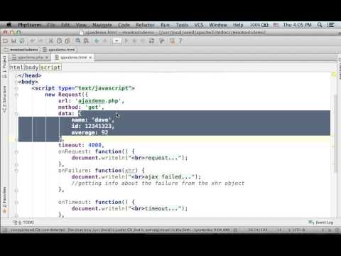 MooTools Request Class