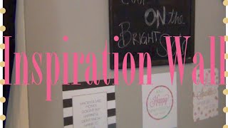 Inspiration Wall and Chalkboard DIY ( GIVEAWAY)