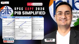 20 March 2026 I Daily Dispatch | Current Affairs for CAPF | HeMantra CAPF by Hemant Sir
