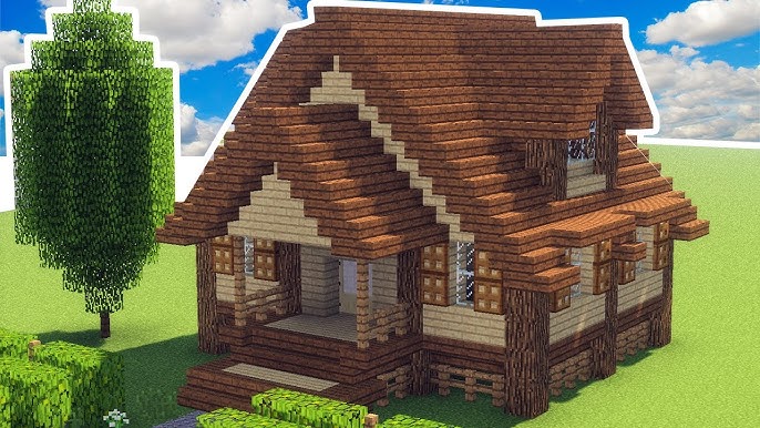 Casa de camponês, achei uma fofura - Ideias pro Minecraft