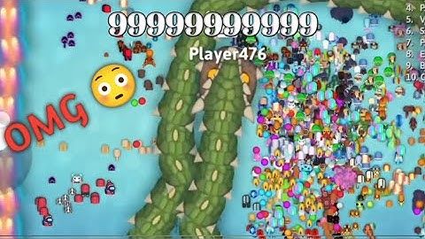 😱 reached 999999999 points in snake.io in the shortest possible time collect big score from the MAP.