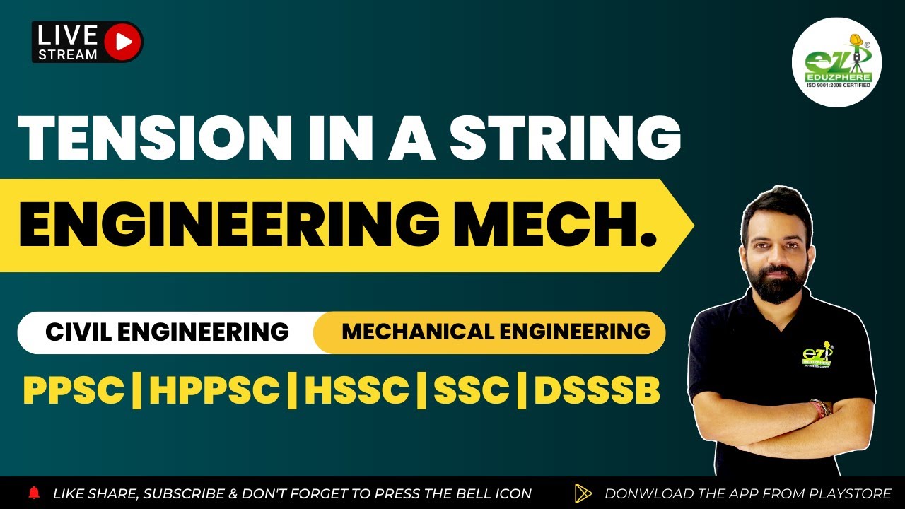 tension-in-a-string-engineering-mechanics-for-civil-mechanical-by