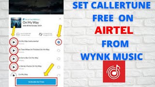 How To Set Callertune Free On Airtel From Wynk Music 😊 / Set Hellotune Free / 2021/ screenshot 4