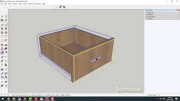 (Preview Lesson) How to Create Dynamic Drawer in Sketchup : Resizable Movement Feature