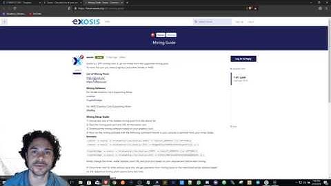 HOW TO: Mine Exosis Coin