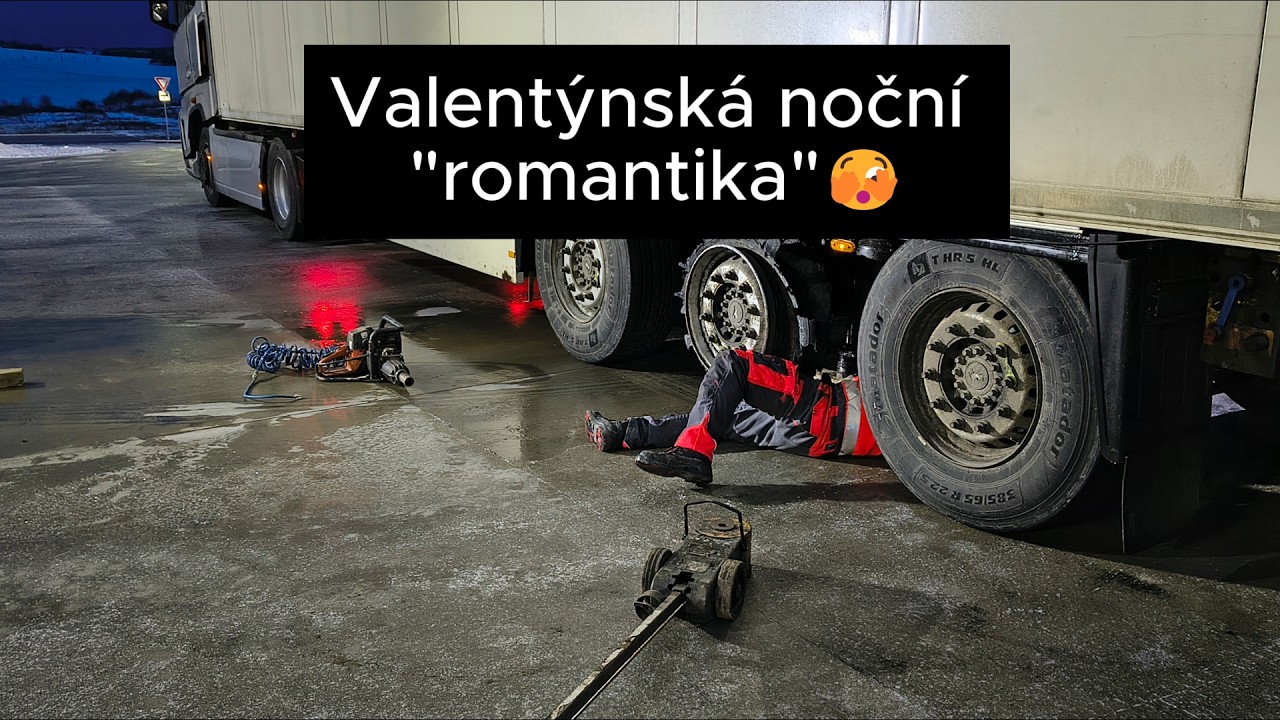 Valentýnská noční | Dojel sem bez kola | Hrabu v Hustopečích   #pov #kamion #truckgin