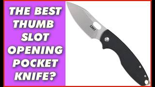 THE BEST THUMB SLOT OPENING KNIFE? CRKT Pilar III EDC Folding Pocket Knife