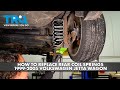 How to Replace Rear Coil Springs 1999-2005 Volkswagen Jetta Wagon