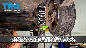 How to Replace Rear Coil Springs 1999-2005 Volkswagen Jetta Wagon