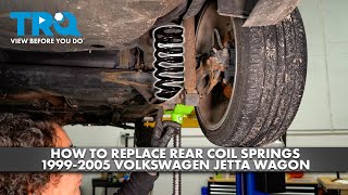How to Replace Rear Coil Springs 1999-2005 Volkswagen Jetta Wagon screenshot 4