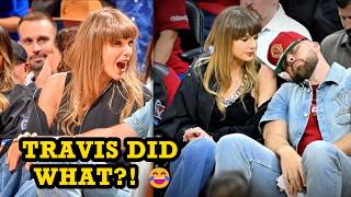 Taylor Swift’s Reaction To Travis Kelce Chugging Beer Goes VIRAL 😭🍺