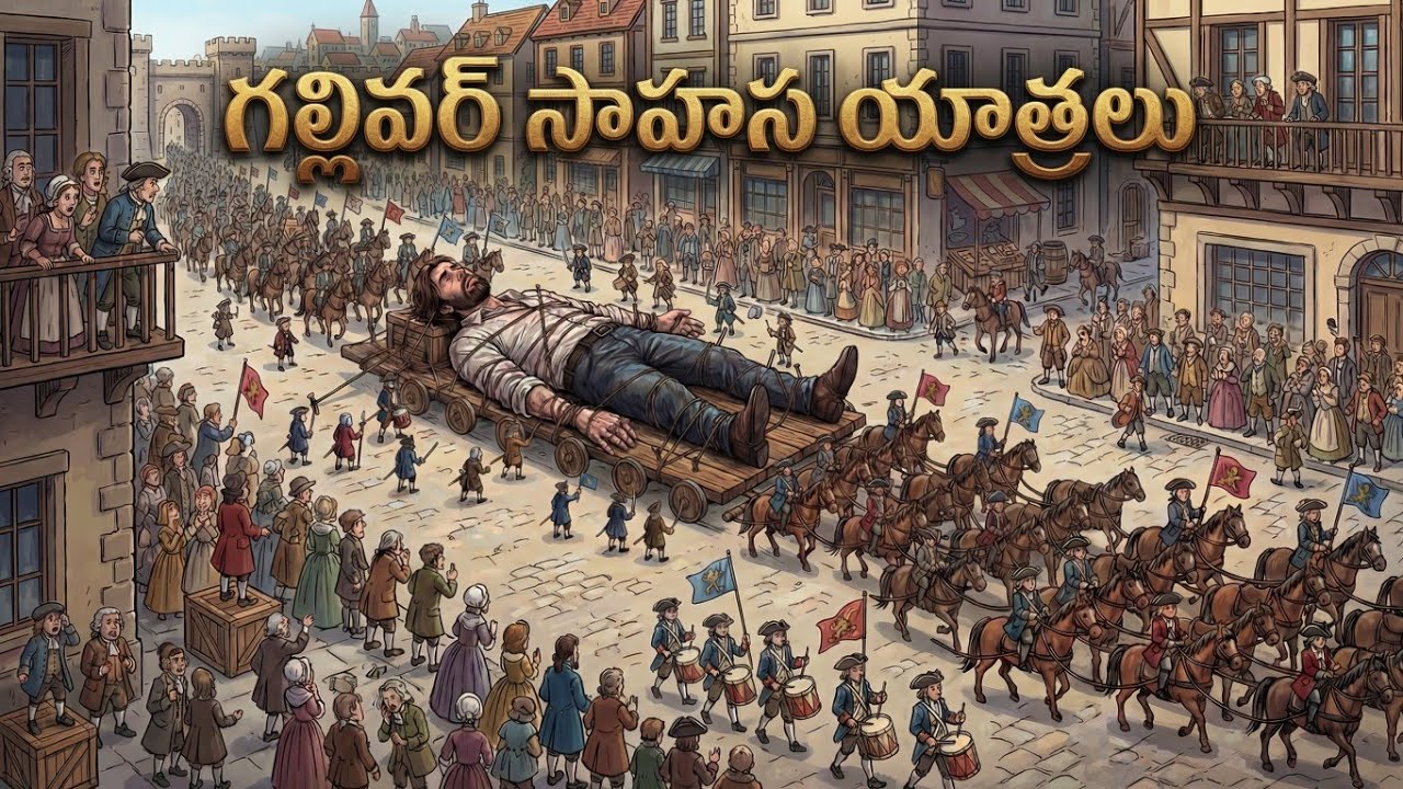 90's Kids ! గలివర్ ట్రావెల్స్ పూర్తి కథ 🌊 | చిన్నారుల కోసం అద్భుత సాహస గాథ ✨🗺️ | Telugu Full Story 🎥