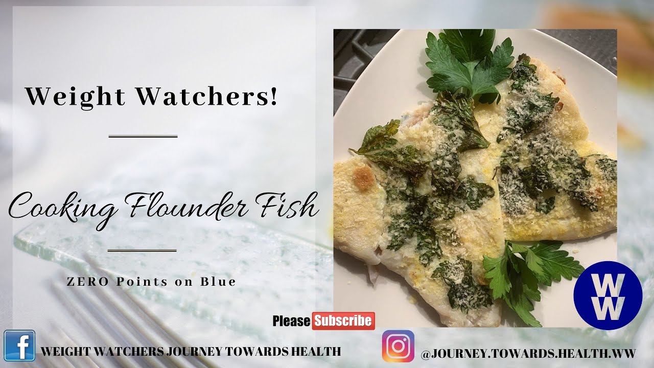 Weight Watchers Cooking Flounder Fish / ZERO Points on Blue YouTube