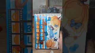 ASMR Creative Journaling 💙🧡 #scrapbooking #journaling #journal #newjournal #journalwithgie