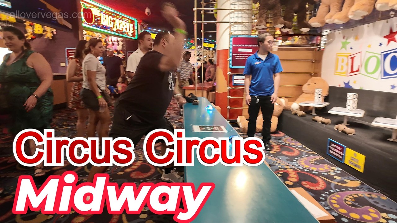 Circus Circus Las Vegas Midway, Circus acts and arcade