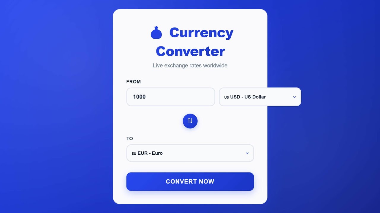 Free PHP Currency Converter Script - YouTube