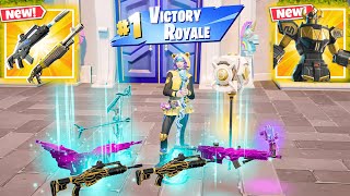 BERNIE + ALL NEW MYTHIC &amp; EXOTIC GUNS in Fortnite! (Fortnite Chapter 6 Season 4)