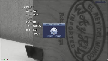 PTZ On Screen Display (OSD)