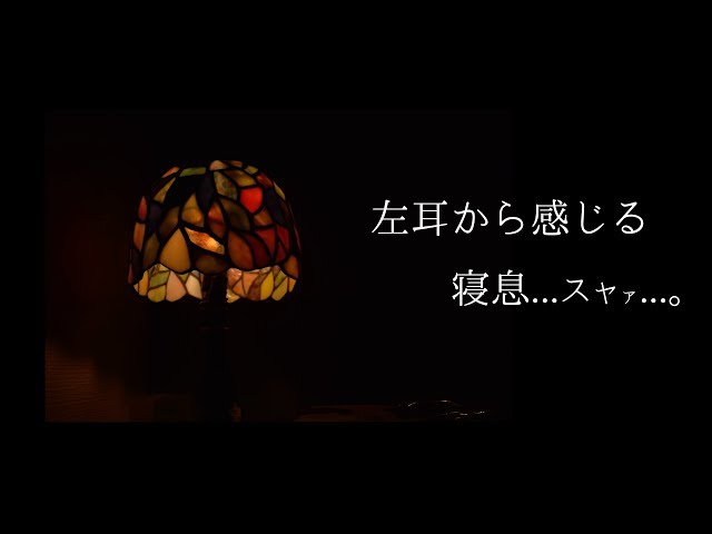 【ASMR-音フェチ】左耳から感じる寝息【勝手にお泊まり添い寝】