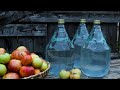 Grandma Makes 20 Litres Of Romanian Apple MOONSHINE Home Brewed TUICA TUICA De MERE La CAZAN