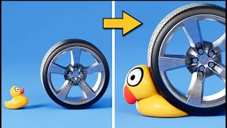 Most Satisfying Blender 3D Physics Impacts 🤯🔥 | Wheels, Glass Towers & Cloth Tests screenshot 1