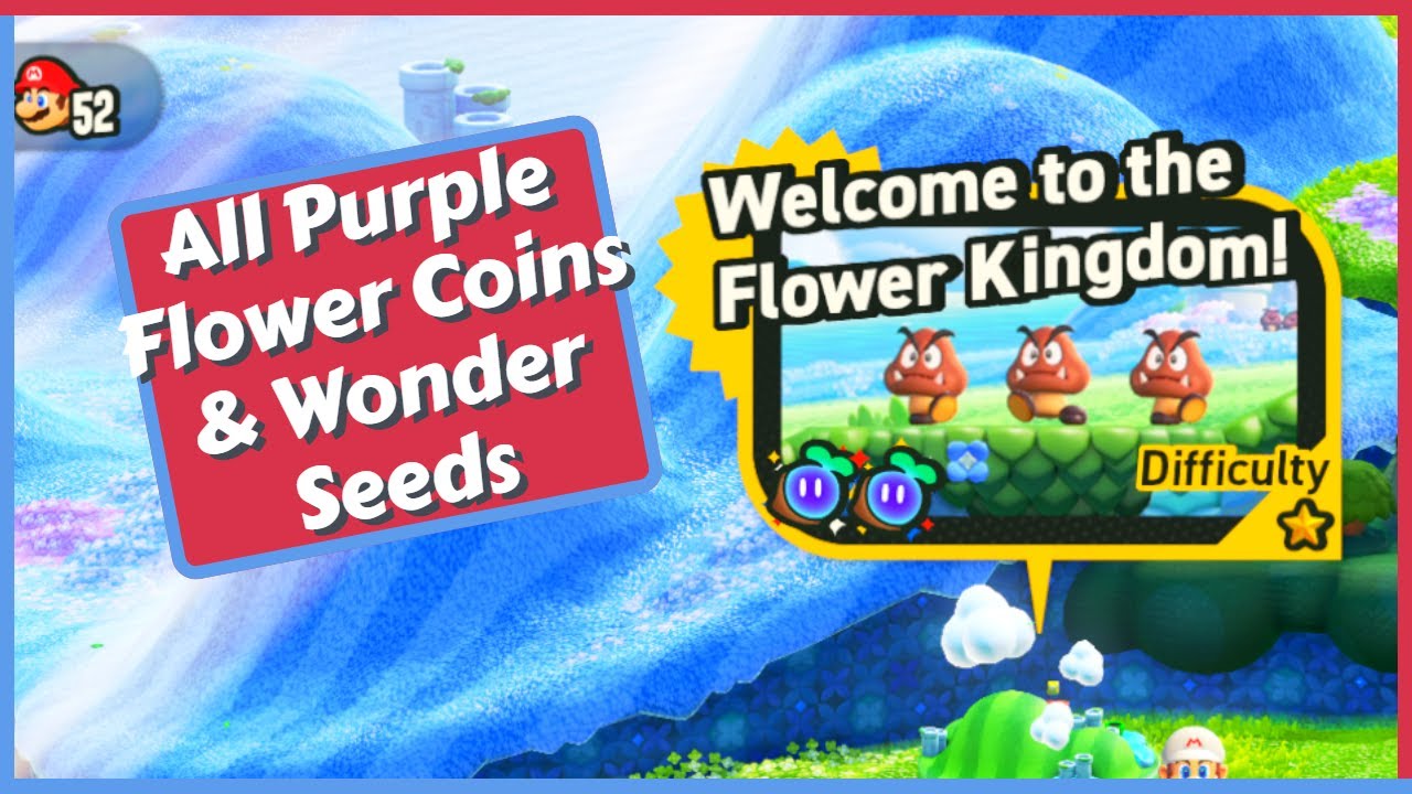 Welcome to the Flower Kingdom - All Collectables + Flagpole in