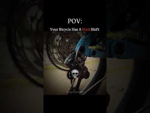 POV: Your Bicycle Has A Stick Shift 🚴🔥 #cycling #bike #manual #viral
