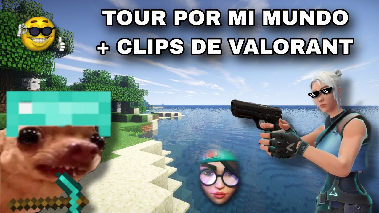Tour por mi mundo de Minecraft + clips de valorant #gaming #clips #minecraft