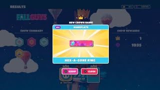 Fall Guys:Reaching Crown Rank Level 35 Hex-A-Gone King NamePlate screenshot 5