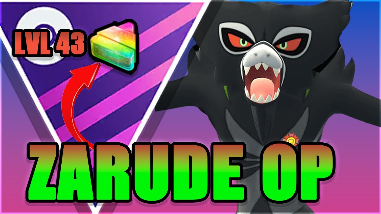 HUNDO ZARUDE OP IN MASTER LEAGUE? Pokemon Go PvP