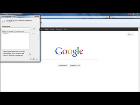 How to work with Internet Explorer Compatibility View