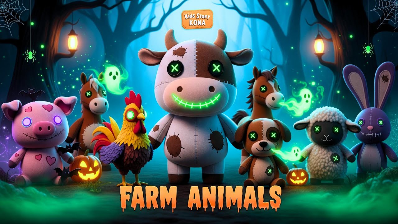 Halloween Farm Animal Sounds Song | Animals and Farm Song for Kids | Fun Nursery Rhymes