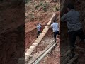 Carving Massive Log Staircase