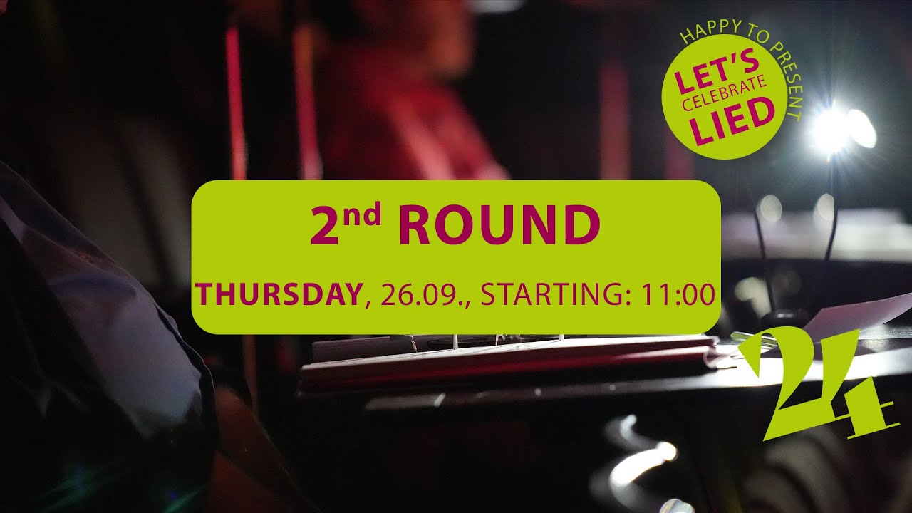 👋 2nd ROUND | International Art Song Competition Stuttgart 👏 Let`s go on and celebrate LIED