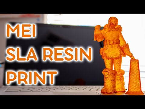 Видео: MEI Overwatch SLA Resin Print 