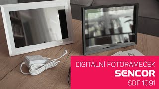 Unboxing Wi-Fi fotorámeček Sencor SDF 1091 B