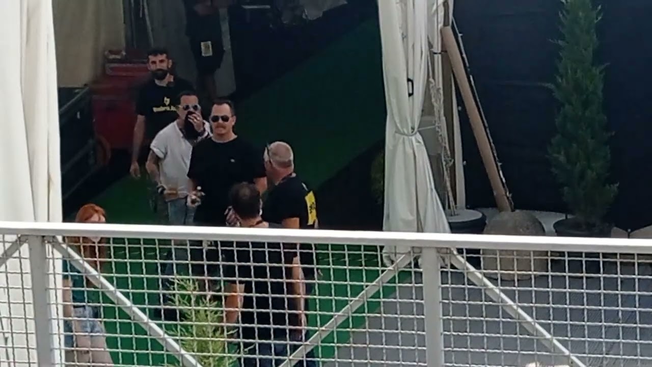 Johnny Depp after soundcheck @ Arena Santa Giuliana in Perugia