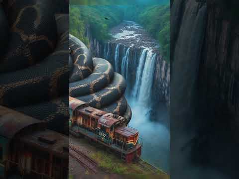 Python | anaconda | nature scenery | nature imagination #art #train # ...